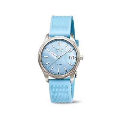 Boccia Uhr Damen 3356-03 Hellblau, Perlmutt, Titan, Quarz
