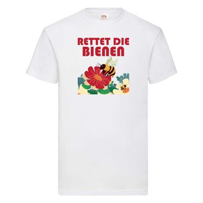 Rettet die Bieten | Bieten | Bienenliebhaber T-Shirt Weiß