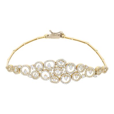 Armband 585 Gold mit Zirkonia getragen 25320574
