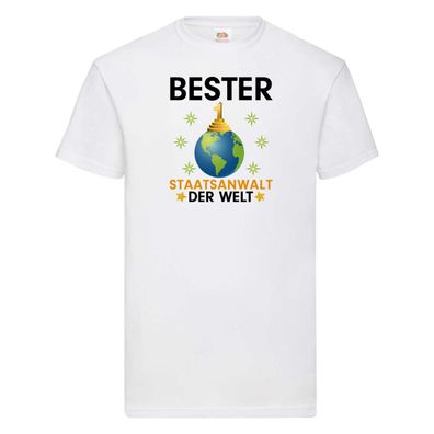 Welt Bester Staatsanwalt | Anwalt | Jurist T-Shirt Weiß