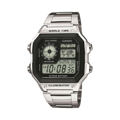 Casio Herrenarmbanduhr AE-1200WHD-1AVEF Resin, Edelstahl
