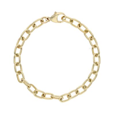 Armband 585 Gelbgold massiv, Anker, getragen 25321987