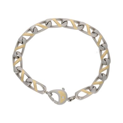 Palladium Armband mit Gold 750/000 Second Hand, getragen