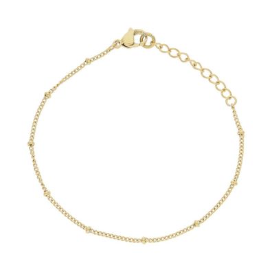 JuwelmaLux zartes Armband Edelstahl Gold plattiert JL16-03-0543