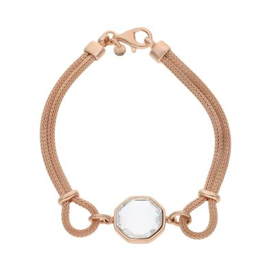JuwelmaLux Armband 925/000 Sterling Silber Rosé vergoldet JL47-03-0048