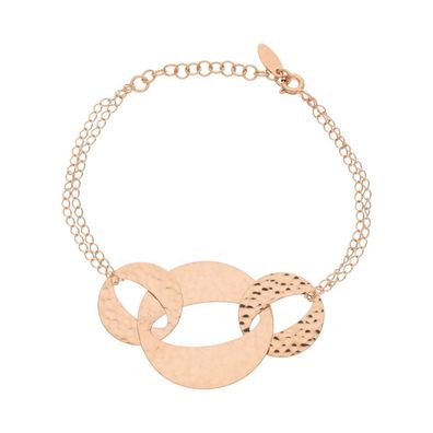 JuwelmaLux Armband 925/000 Sterling Silber Rosé vergoldet JL47-03-0035