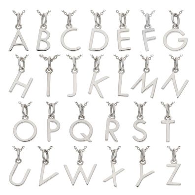 JuwelmaLux Buchstaben Anhänger 925/000 Sterling Silber JL32-02-0113