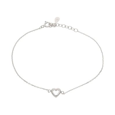 JuwelmaLux Armband 925/000 Sterling Silber Herz JL51-03-0042