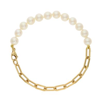 JuwelmaLux Armband Gold 333 mit Akoya Zuchtperlen JL30-03-5122