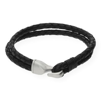 JuwelmaLux Armband JL28-03-0010 Leder schwarz