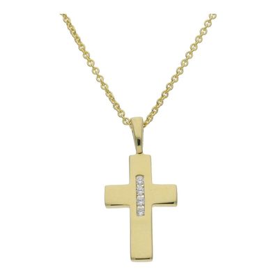 JuwelmaLux Anhänger 333/000 (8 Karat) Gold Kreuz mit Zirkonia JL20-02-0453