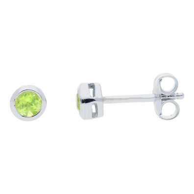 JuwelmaLux Ohrstecker 925 Silber mit Peridot JL10-06-1997