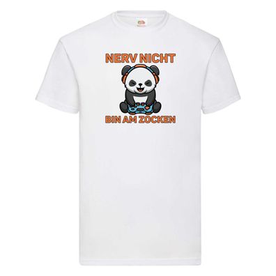 Nerv nicht bin am Zocken | Gamer | Zocker | Gaming T-Shirt Weiß