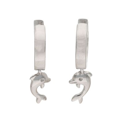 JuwelmaLux Creolen Delfin Sterling Silber JL10-06-3039