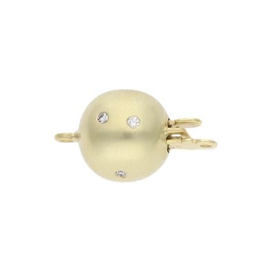 JuwelmaLux Perlenschließe 585/000 (14 Karat) Gold mit Diamant JL30-09-4206