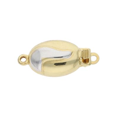 JuwelmaLux Perlenschließe 585/000 (14 Karat) Gold- und Weißgold JL30-09-4158