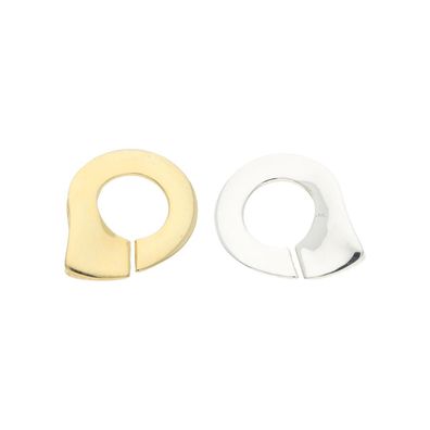 JuwelmaLux Perlenschließe 925/000 Sterling Silber teils vergoldet JL30-09-4165