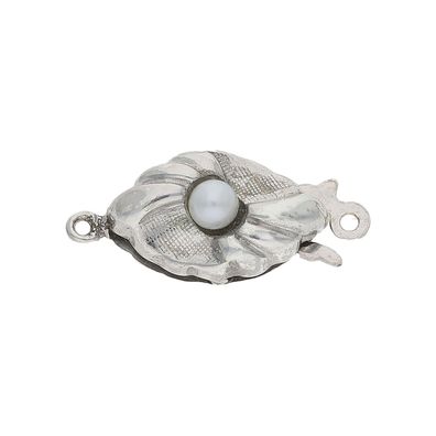 JuwelmaLux Perlenschließe 925/000 Sterling Silber mit Kunstperle JL30-09-4216