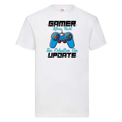 Games altern nicht | Geburtstag | Zocker | Gaming T-Shirt Weiß