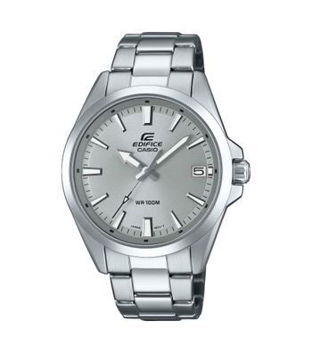 Casio Edifice Uhr Herren EFV-100D-8AVUEF Quarz, Edelstahl, Grau