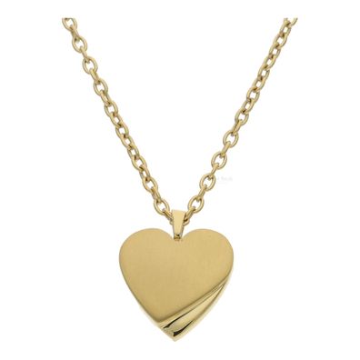 Boccia Collier Herz 08083-02 Titan, Gold plattiert