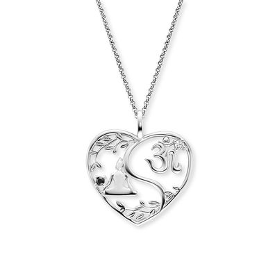 Engelsrufer Halskette Herz ERN-YIYAHEARTLEAF-ZI Silber mit Zirkonia