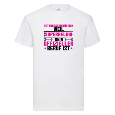 Superheldin Rettungssanitäterin | Sanitäter T-Shirt Weiß