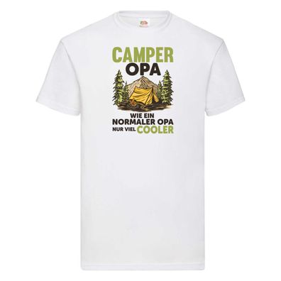 Camper Opa nur viel Cooler | Camping | Reisen T-Shirt Weiß