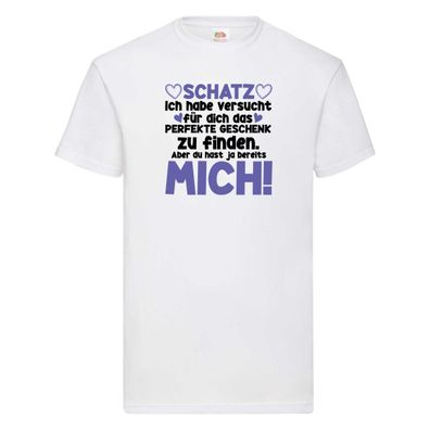 Schatz | Liebe | Valentinstag | Freund | Freundin | Herz T-Shirt Weiß