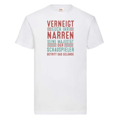 Verneigt euch: Schauspieler | Theater T-Shirt Weiß