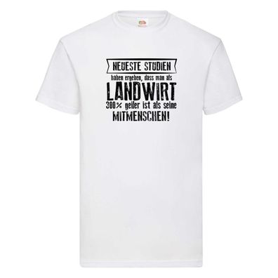 Neuste Studien: Landwirt | Bauer | Landwirtschaft T-Shirt Weiß