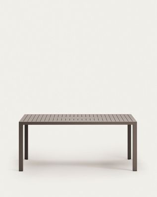 Gartentisch Culip 90x180x75cm Aluminium braun Tisch Esstisch Outdoor Garten Neu