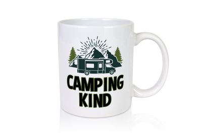 Camping kind | Wohnwagen | Camping Zelt - Tasse Weiß