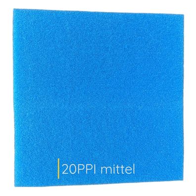KH mitteler Aquarien Filterschaum blau 20 PPI 50x50x3 cm Filtermatte