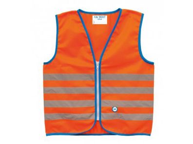 WOWOW Reflex-Kinderweste "Fun Jacket" SB-verpackt, orange, Gr. M