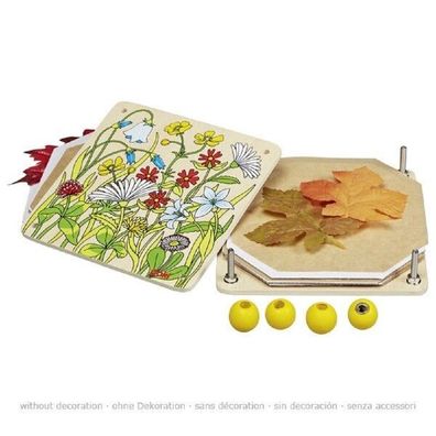 goki Frühlingswiese Blumenpresse Pflanzenpresse Holzspielzeug Kreativität 58603