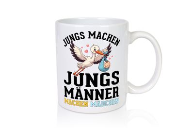 Männer machen Mädchen | Schwangerschaft | verkündung - Tasse Weiß