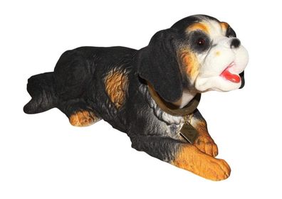 Wackel Figur Hund Berner Sennenhund Wackelfigur H 14cm groß Dekofigur Wackelkopf