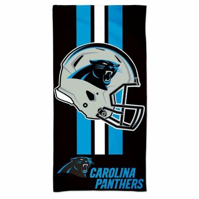NFL Handtuch Carolina Panthers Beach Towel Strandtuch Badetuch Wincraft Helm