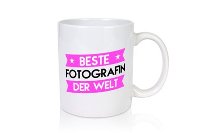Beste Fotografin | Fotografie | Kamera - Tasse Weiß