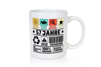 57. Geburtstag | 57 Jahre | Humor | Limited Edition - Tasse Weiß