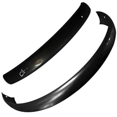 Schutzbleche 28" Stahl, schwarz, B = 45 mm, ohne Streben, Büchel, 28450281