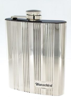 Flachmann 7 OZ strukturiert Gravur