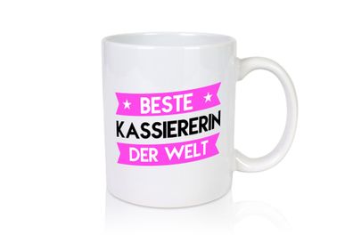 Beste Kassiererin - Tasse Weiß