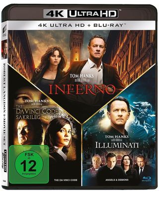 The Da Vinci Code - Sakrileg / Illuminati / Inferno (Ultra HD Blu-ray & Blu-ray)