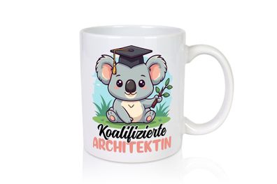 Koalifizierte Architektin | Architektur Büro - Tasse Weiß