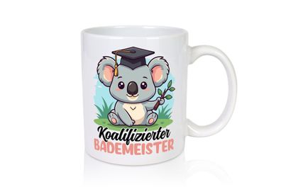 Koalifizierter Bademeister | Rettungsschwimmer - Tasse Weiß