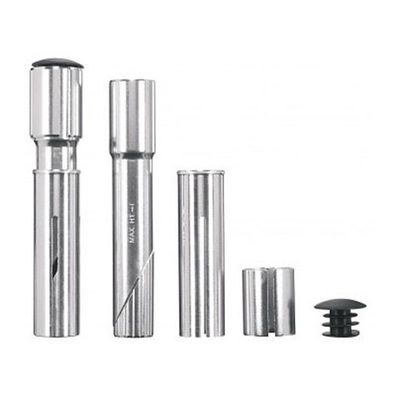Vorbauerhöhung QUILL 1"-1 1/8" ergotec, Aluminium, H=25-50mm, silber