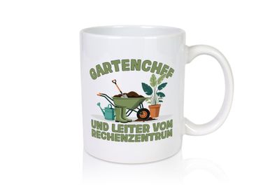 Gartenchef | Gärtner | Leiter vom Rechenzentrum - Tasse Weiß