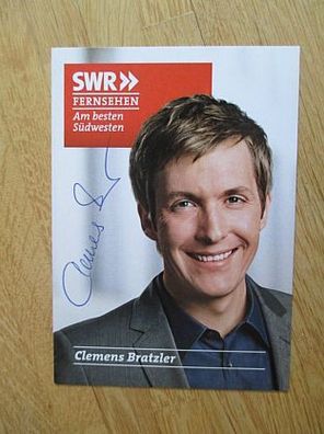 SWR Fernsehmoderator Clemens Bratzler - handsigniertes Autogramm!!!